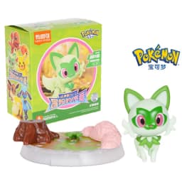BLOKEES Pokemon Figure Pikachu Bulbasaur Squirtle Charizard Eevee Ceruledge Greninja Action Figure Toys Collect Christmas Gift