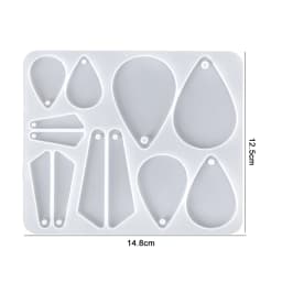 Earring Pendant Silicone Mold Epoxy Resin Mixed Style Jewelry Making Casting Molds DIY Charms Pendant Mould Creative Craft DIY