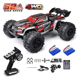 1:16 75KM/H or 50KM/H 4WD RC Car with LED Remote Control Cars High Speed Drift Monster Truck for Kids Vs Wltoys 144001 Toys