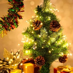 100/200LEDs LED Light String Green Wire Fairy Light String Used For Indoor Cluster Christmas Tree New Year's Party Camping Decor