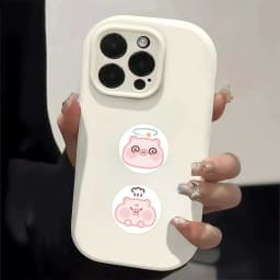 500Pcs/Roll Kawaii Pig Stickers, Cute Expression Round Decals for DIY, Journal & Gift Embellishment