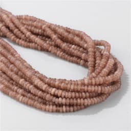 2X4MM Natural Abacus Stone Beads Blue Green Pink Flat Rondelle Beads for Jewelry Making Bracelets Necklace Accessories Wholesale