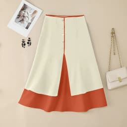 Elegant Office Skirts ZANZEA Women High Waist Patchwork Jupe 2025 Autumn Midi Skirt Robe Elegant A-line OL Work Faldas Saia
