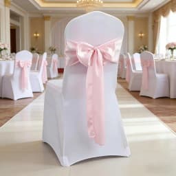 Wedding Decoration Chair Satin Sash Bow Tie Self-Tie 10 Pieces Per Lot Plain Solid Colour Birthday Party Festival Hotel Holiday