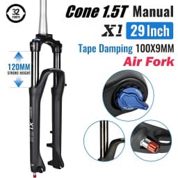 SR SUNTOUR X1 Bicycle Forks Air Suspension Fork 120mm Travel QR 100x9MM BOOST 110x15MM 27.5 29 Mountain Bike Air Fork