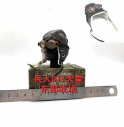 1/6 Scale Soldier Helmet Hat Gas Mask Special Forces Helmet Model 1/6 Tank Soldier Hat Machine Gunner Night Vision Apparatus