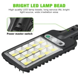 1~4Pack Solar Lights Outdoor 3 Modes 200COB Waterproof Street Lamp Motion Sensor Security Lighting for Garden Patio Path Yard