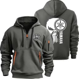 2026 New Yamaha Logo Motorcycle Racing Team Men Half Zipper Hoodie Spring Male Sweatshirt Fashion Sports Men's Pullover Clothes