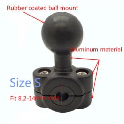 1 Inch 25mm Ball Head Adapter Motorcycle Handlebar Clamp Mount Phone Ball Head Mount Aluminum Ball Base Socket Arm Mount for Ram
