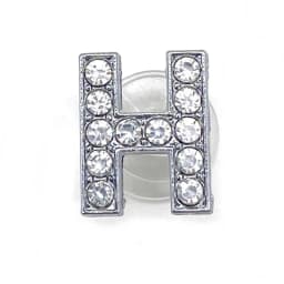 Shoe Charms Glitter Rhinestone Letter Silver Crystal Alphabet DIY Alloy Shoe Decorations Jewelry Slider Bracelet Wristbands