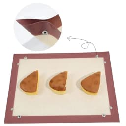 Heat-Resistant Leakage Silicone Baking Mat Sheet Nonstick Oven Mesh Pad Small Button Design Glass Fiber Bakeware Baking Mat