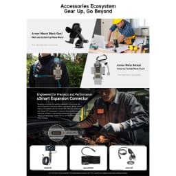Ulefone Armor 34 Pro+ Projector Rugged Phone 16GB+512GB Night Vision 6.95'' Android 15 Dimensity 7300 25500mAh 5G Smartphone
