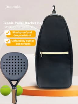 Tennis Padel Racket Cover Bag, Single Shoulder Bag Oxford Cloth Tennis Padel Bags Case, Waterproof Wear-Resistant Pickkle Bag