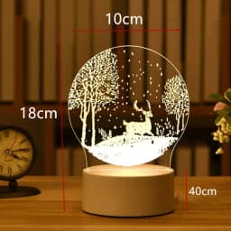 Heart Love Acrylic 3D Night Light USB DIY Kids Bedroom Night Lamp for Valentine's Day Decor Christmas Wedding Cute Gifts 2023