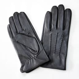 Men's Single Leather Unlined Touch Screen Sheepskin Gloves Thin Motorcycle Riding Four Seasons Car Driving Driver Finger Gloves