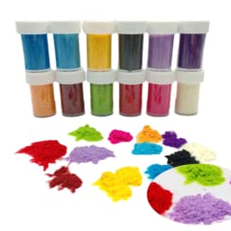12 Colors 3D Candy Flocking Velvet Fuzzy Nylon Fiber Powder for Nail Art Manicure Taba Squishy Scenery Christmas Crafts DIY