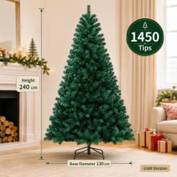 Large Artificial Christmas Tree PVC Encrypted with LED Lights Christmas Tree 120m To 300cm Family Christmas New Yea Party Decor