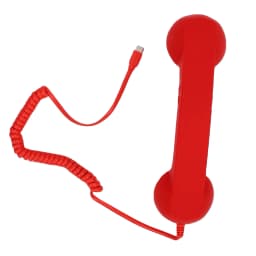 【New】Retro Phone Handset Type C Wired Telephone Handset Handheld Receiver with Mic and Speaker for Conference Call