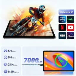 10.1 Inch Tablet Android 16 8-Core Tablets 32GB(8+24)+128GB 1TB Expansion 7000mAh WiFi 5 5MP+8MP Keyboard Mouse PC PAD Set