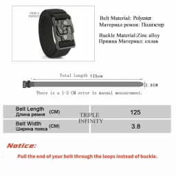 New Original Quick Release Men Belts 125cm Elastic Tactical Belt Metal Buckle Outdoor Breathable Stretch Waist Belt For Drilled