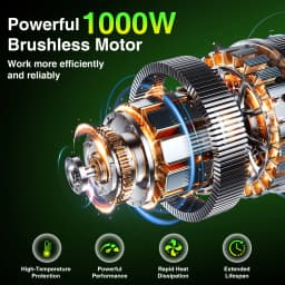 TaskStar Brushless Electric Chainsaw 6&8 Inch Handheld Cordless Pruning Saw with 2 4000mAh Batteries Manual Oil Supply Garden Power Tools For Wood Cutting Tree Trimming