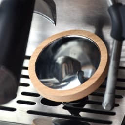 Rotation Adjustable Wooden Magnetic Reflective Observation Multi-Angle Swivel Base Round Mirror Espresso Shot Mirror