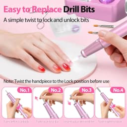45000RPM Professional Electric Nail Drill Machine With LED Display Low Noise  Nail Sander For Home Manicure Salon Use