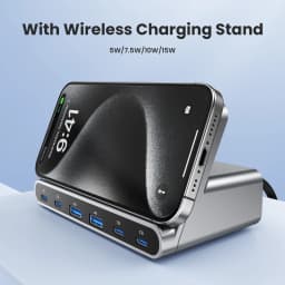 ASOMETECH 160W USB Charging Station 7 in 1 Wireless Charger 65W 45W PPS PD Type C Fast Charge For Macbook iPad iPhone 16 Samsung