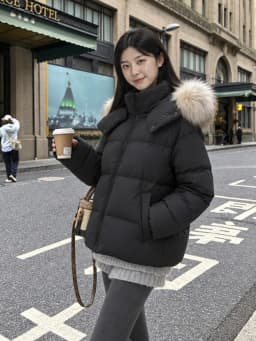 Winter Hooded Natural Large Fur Collar Down Jacket Women White Duck Down Zipper Parker Outwears Female Warm Thick Down Jacket
