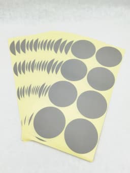 120pcs 50mm /2" Round Blank Silver Gold Company Stamp Seal Hademade Colours Label Sticker