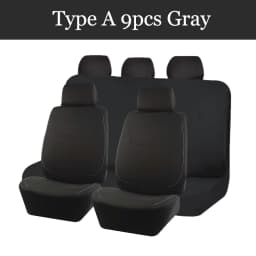 AUTOKING 4pcs/9pcs Universal Polyester Car Seat Cover Set Car Accessories Interior Fit For Most Car, Truck, SUV, or Van