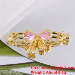 Juya DIY 18K Gold Plated Creative Closure Fasteners Lock Clasps Accessories For Needlework Beads Pearls Jewelry Making Material