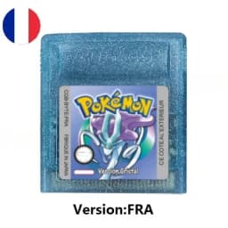 %Many style pokémon cards Red Blue Crystal Golden Green Silver Yellow GBC Game Card 16Bit Video Game CartridgeConsole Card GB/SP