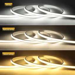220V COB Led Strip High Density Waterproof COB LED Strip EU Plug Flexible Ribbon for Kitchen Cocina Cabinet Outdoor Garden Light