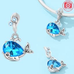 925 Sterling Silver Ocean Series Blue Turtle Starfish Shell Fit Original Bracelet Charms for Women diy Fine Jewelry Gifts