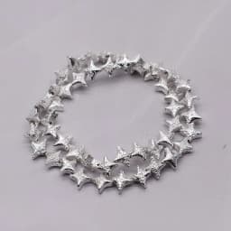 10mm 20pcs Natural Stone Beads Fou Star Shape Hematite Beads Plating Golden Loose Beads For Jewelry Making DIY Bracelet