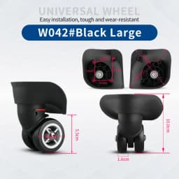Hongsheng Suitcase Universal Wheel Trolley Case Wheel Accessories Password Travel Mute Universal Wheel Repair and Replacement