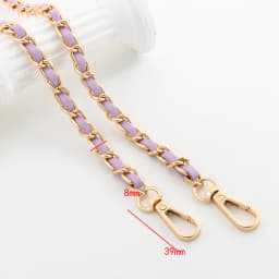 120cm Long PU Leather Bag Strap For Crossbody Handbags Shoulder Bag Strap Replacement Accessories 0.8cm Wide Bag Chain