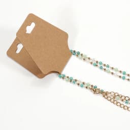 50pcs/lot 5x12cm Foldable Blank Kraft Paper Card for Necklace Bracelet Headband Hairband Display