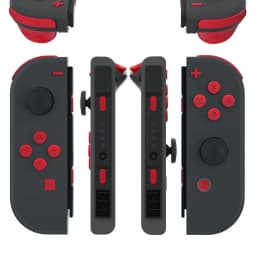 eXtremeRate Full Set Buttons with Tools for NS Switch & OLED JoyCon, Soft Touch ABXY SR SL L R ZR ZL Trigger - White