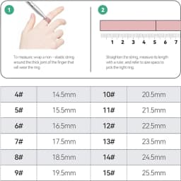 Ring 4 Sizing Kit Professional Finger Measuring Tool Smart Ring Measure Your Finger Size Before Buying a Ring Size 4 to 15