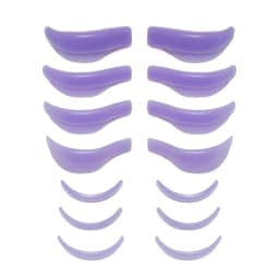 7 Pcs Silicone Eyelash Perm Rods, 3D Lash Lift Shields Pads Sticky Curler Tool, for Natural Curling Makeup Beauty Essentials