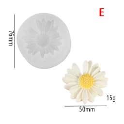 3D Jasmine Rose Flower Silicone Mold DIY Chocolate Cake Decor Pudding Desserts Pastry Baking Tool Soap Fondant Baking Mould