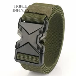 New Quick Release Metal Pluggable Buckle Tactical Belt Breathable Elastic Military Belts For Men Stretch Pants Waistband Hunting