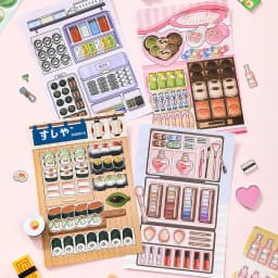 Mr.Paper 18Pcs Tidy Up Challenge Sticker Book Stress Relief Organizing Scene Sticker for DIY Journal Scrapbook Decor