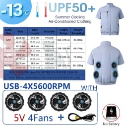 Summer 3 Fans 4 Fans Air Conditioning Cooling Vest Men Women Outdoor Jacket Sun Protection Windbreaker Travel Fishing Sports