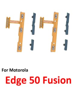 Phone Power Volume Button For Motorola Moto Edge 50 Fusion New On Off Up Down Key Internal Flex Cable Repair Parts Blue