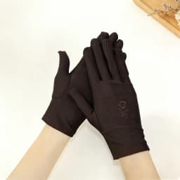 Spring and Summer Embroidered High-Elastic Spandex Gloves, Thickened Women's Dance Performance Gloves, Cycling Etiquette Gloves
