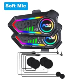 Y10 Max Motorcycle Helmet Bluetooth 6.0 Intercom CVC+DSP Dual Intelligent Noise ReductionInter Comunicador