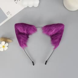 Animal Cute Plush Fox Cat Ears Gothic Headband Lolita Ears Headwear Furry Artificial Cosplay Christmas Hair Accessories